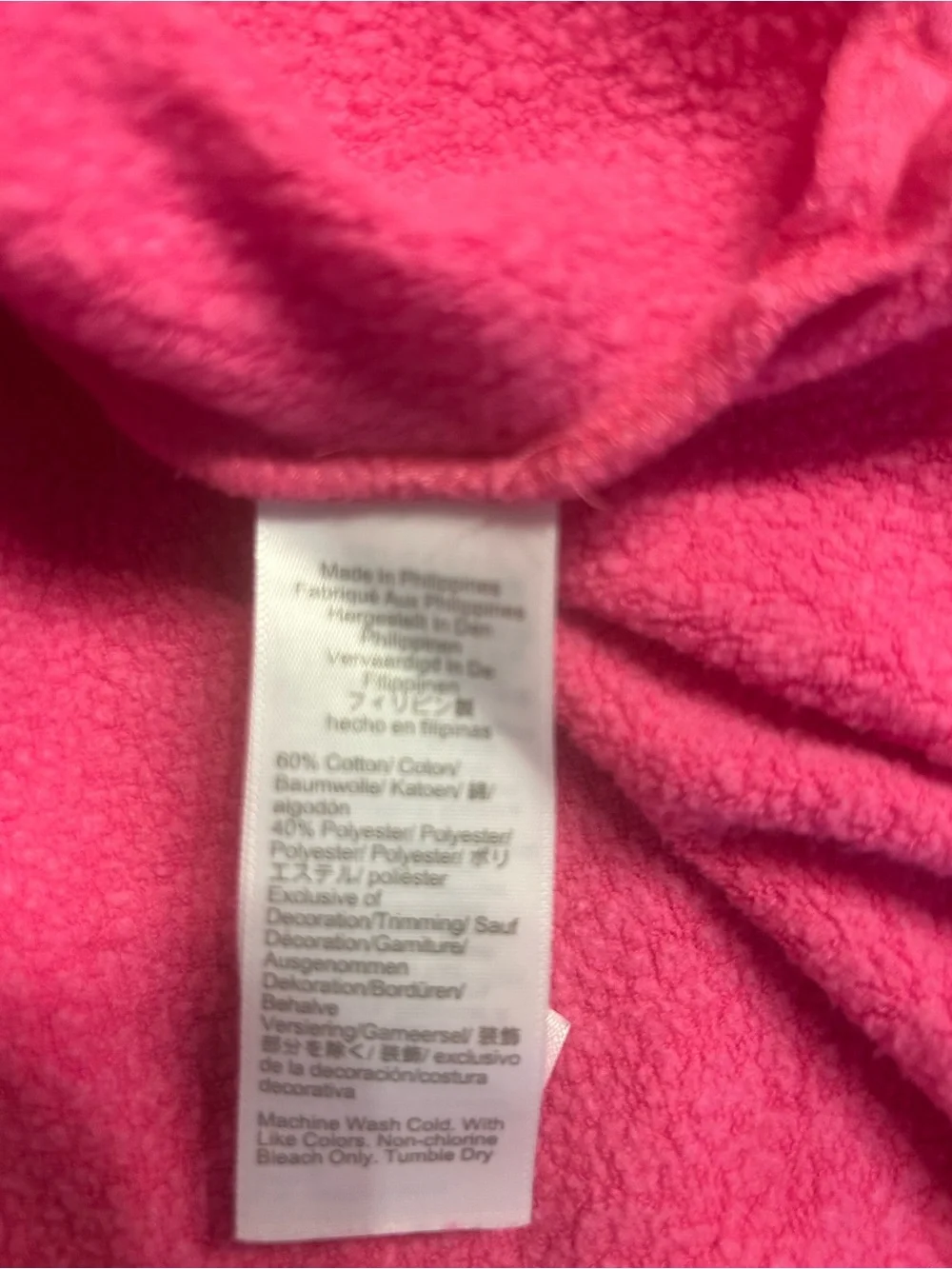 J.Crew Factory Women’s Pink Wide Button-Collar Pullover Sweatshirt, Size Medium